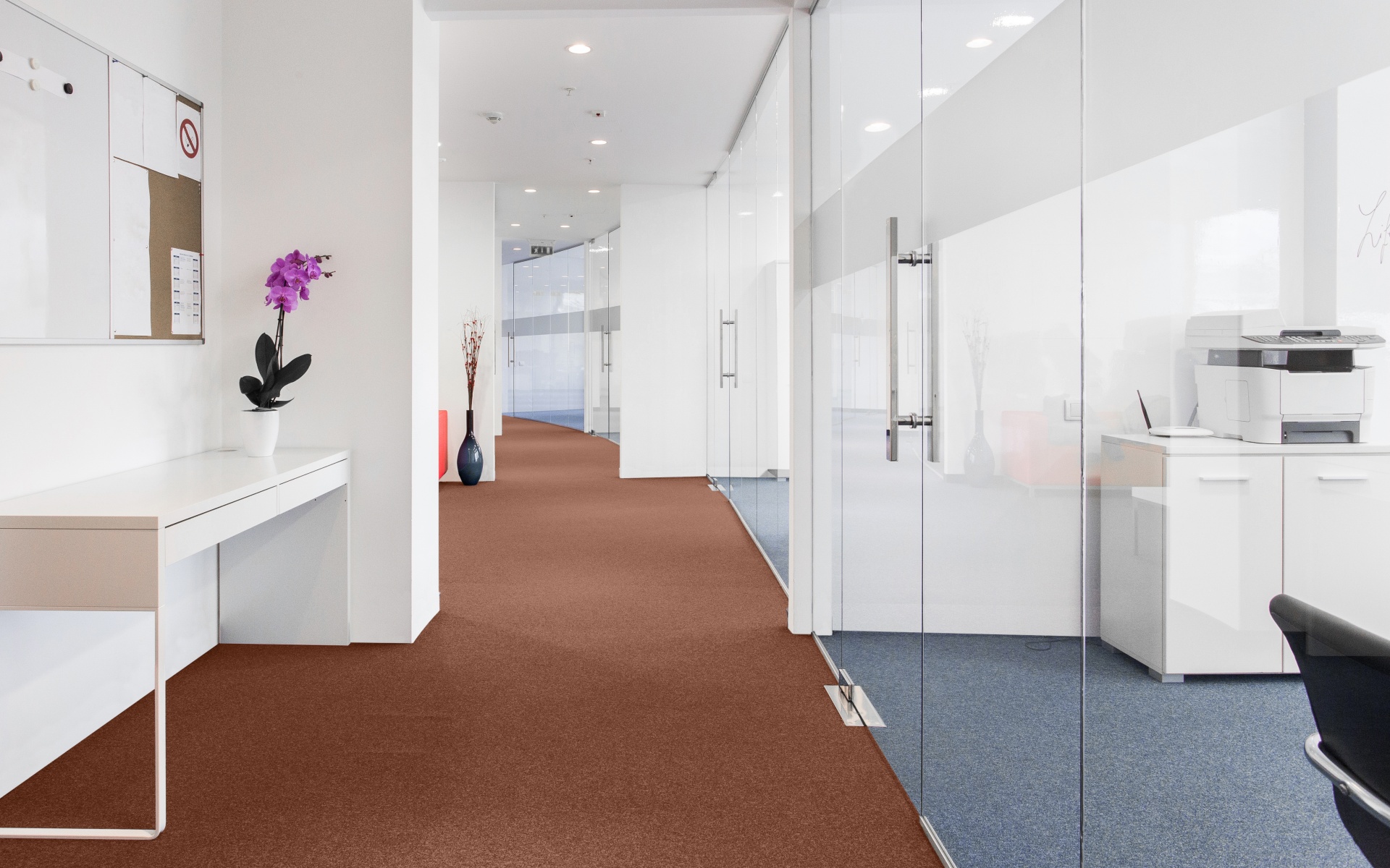 Walltowall, carpet tile, tufted and needle felt collections Tapibel