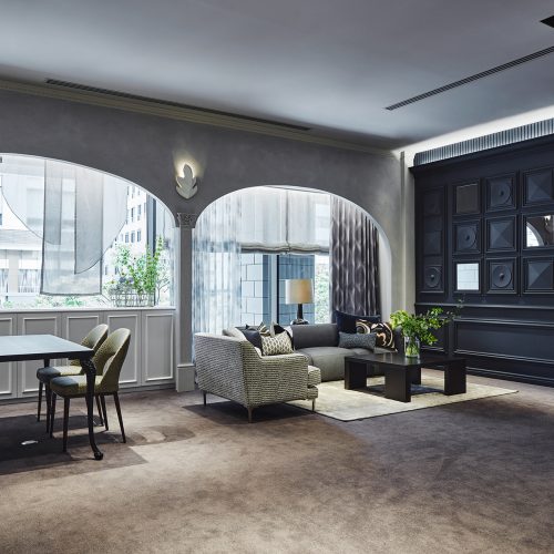 Realisation picture of a carpet project with New Worlds by Tapibel by MANAS Trading